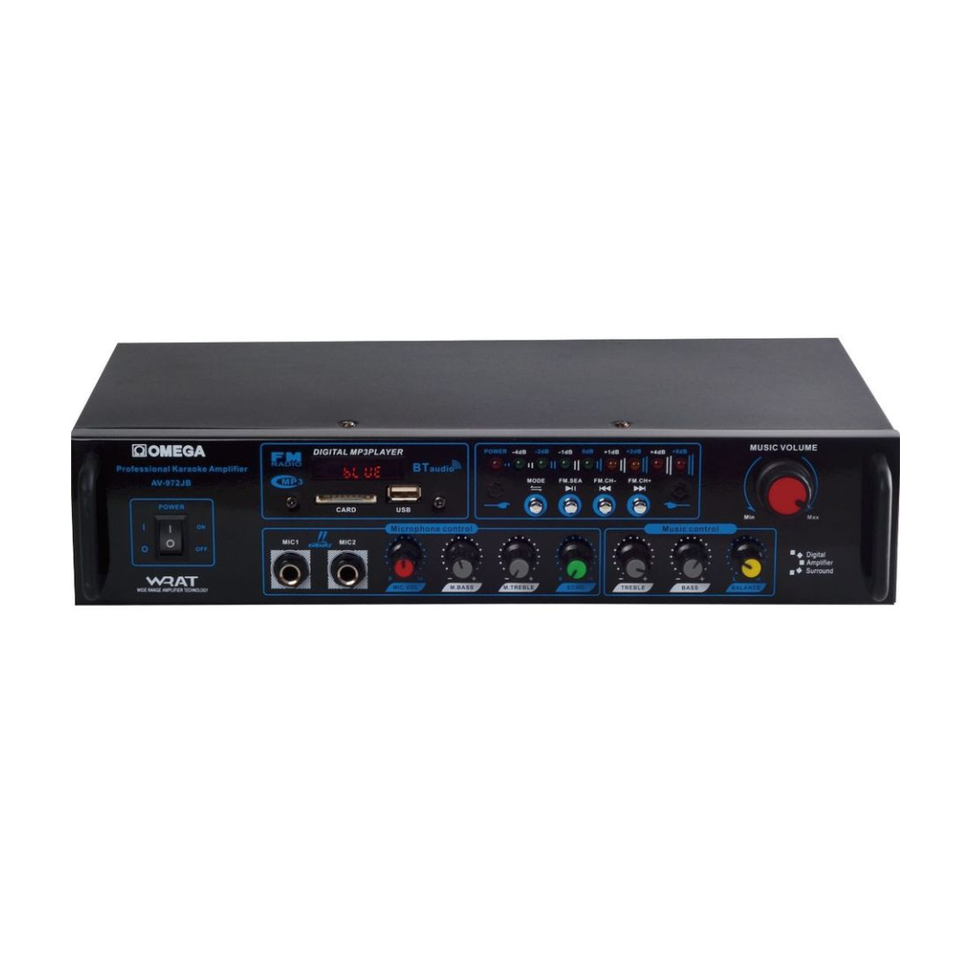 Omega Amplifier Karaoke Bluetooth/USB/Mic/FM Radio/Audio