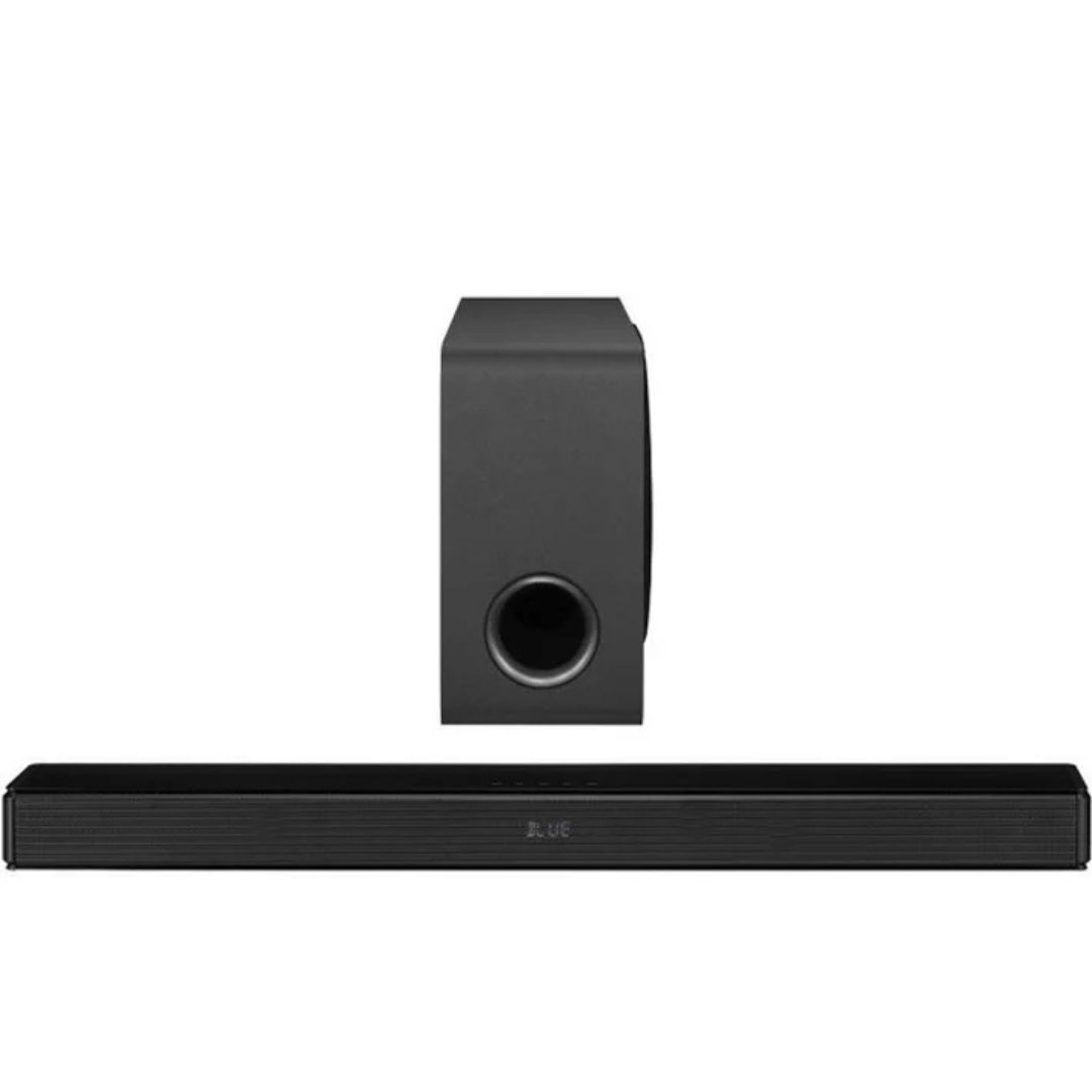 Omega 2.1 Soundbar with Wired Subwoofer- Deep Bass & Clear Audio