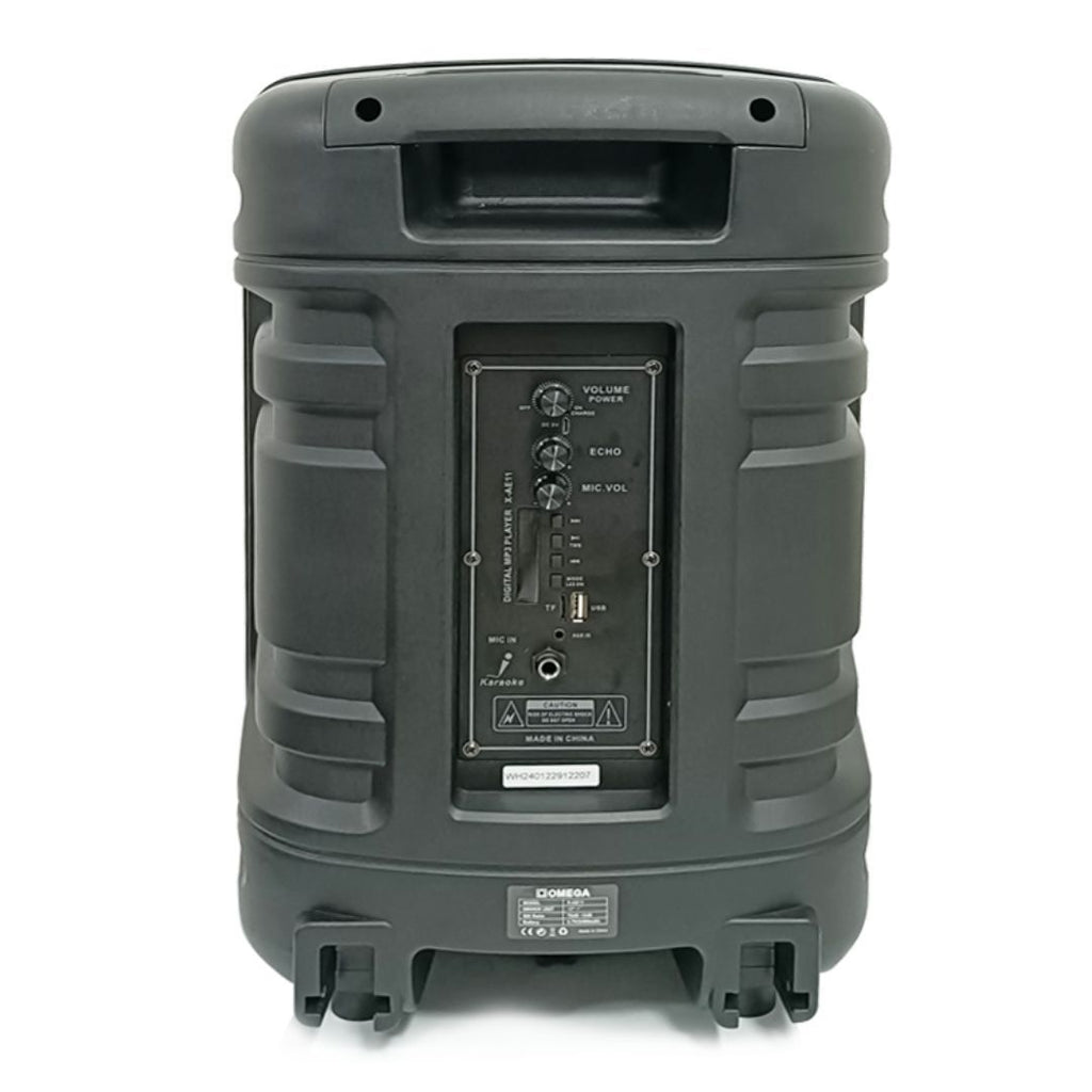 Omega 12" Outdoor Karaoke Speaker Battery-Powered