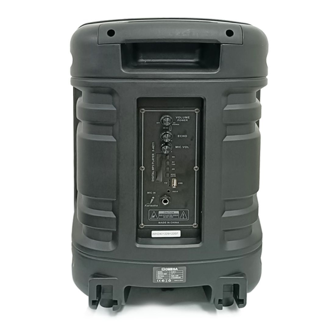 Omega 12" Outdoor Karaoke Speaker Battery-Powered